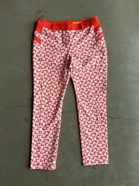 Benjefe / Geometric Print Golf Pants / orange / Korean golf